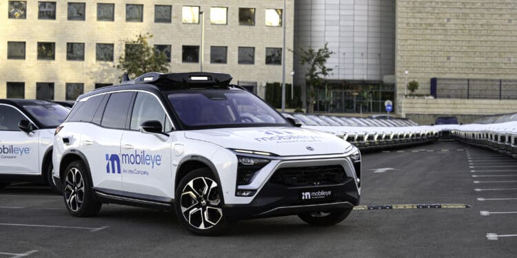 A self-driving vehicle from Mobileye’s autonomous fleet in Israel. (Credit: Mobileye, an Intel Company)